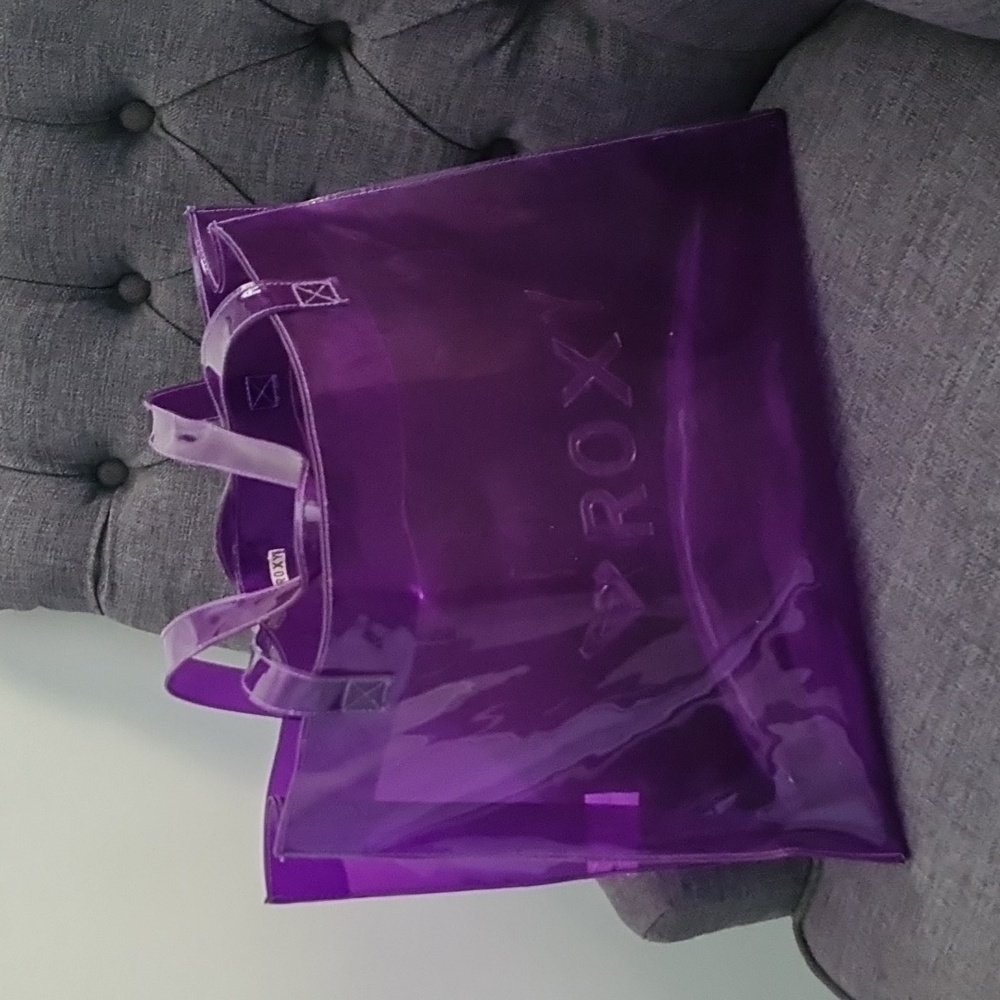 Thick jelly plastic roxy bag beach bag - Picture 1 of 6